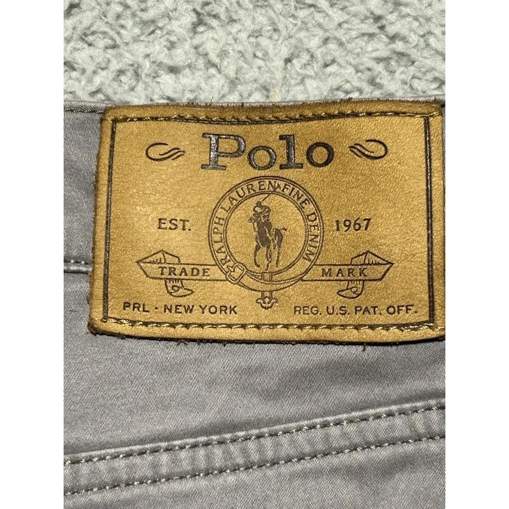 NWT Polo Ralph Lauren Mens Angler Grey‎ Classic Fit 5 Pocket Chino Pants New 48B